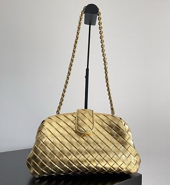 Fortok Bottega Veneta Medium Lauren 1980 Gold 31.5 x 16.5 x 11cm