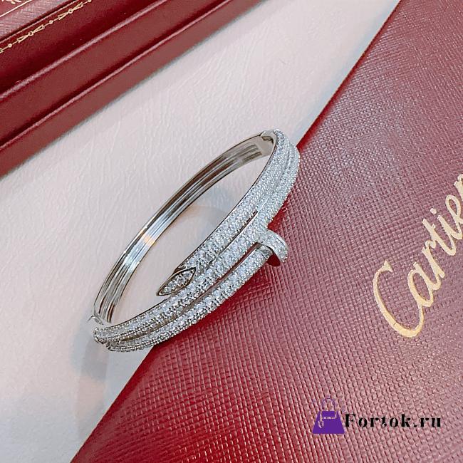 Fortok Cartier White Gold Diamond Juste Un Clou Bracelet  - 1