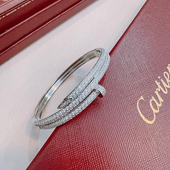 Fortok Cartier White Gold Diamond Juste Un Clou Bracelet 