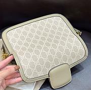 Fortok Gucci 1955 Horsebit shoulder bag White 23.5*14*5cm - 5