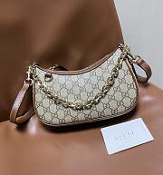 Fortok Gucci GG Emblem Moon shoulder bag Brown 24*16.5*5.5cm - 1