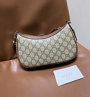 Fortok Gucci GG Emblem Moon shoulder bag Brown 24*16.5*5.5cm - 6