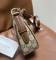 Fortok Gucci GG Emblem Moon shoulder bag Brown 24*16.5*5.5cm - 2