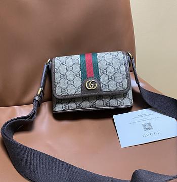 Fortok Gucci Ophidia Wallet Brown 18.5*12*5cm