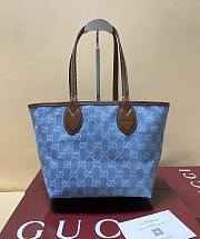 Fortok Gucci Totissima Demi Tote Light Blue 22*19*18cm - 1