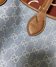 Fortok Gucci Totissima Demi Tote Light Blue 22*19*18cm - 6