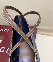 Fortok Gucci Totissima Demi Tote Dark Blue 30.5*28*27cm - 5