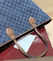 Fortok Gucci Totissima Demi Tote Dark Blue 30.5*28*27cm - 3