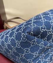 Fortok Gucci Totissima Demi Tote Dark Blue 22*19*18cm - 3