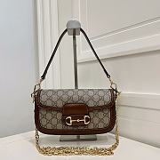 Fortok Gucci Horsebit Mini Shoulder Bag 23.5*14*5cm - 1