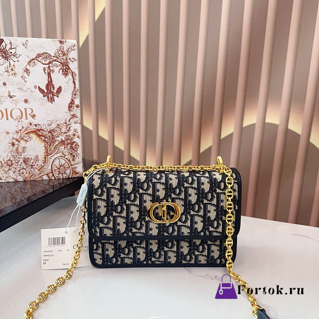 Fortok DIOR Miss Caro Mini Bag Macrocannage Lambskin Women 20 x 13cm - 1
