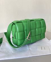Fortok Bottega Veneta Cassette Padded Bag Green 26x18x8cm - 3