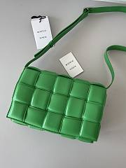 Fortok Bottega Veneta Cassette Padded Bag Green 26x18x8cm - 4