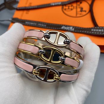 Fortok Hermès Mini Clic Chaine d'Ancre Maillon bracelet Women's Multicolors