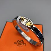 Fortok Hermès Mini Clic Chaine d'Ancre Maillon bracelet Women's Black - 4