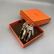 Fortok Hermès Mini Clic Chaine d'Ancre Maillon bracelet Women's Black - 3