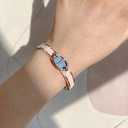 Fortok Hermès Mini Clic Chaine d'Ancre Maillon bracelet Women's Pink - 1