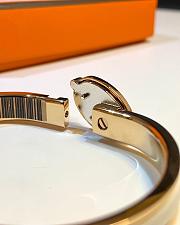 Fortok Hermès Mini Clic Chaine d'Ancre Maillon bracelet Women's Pink - 4