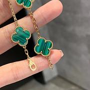 Fortok Van Cleef & Arpels Vintage Alhambra Four Leaf Green Bracelet - 5