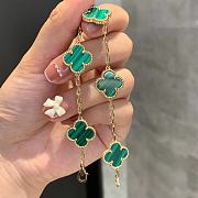 Fortok Van Cleef & Arpels Vintage Alhambra Four Leaf Green Bracelet - 3