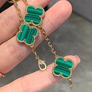 Fortok Van Cleef & Arpels Vintage Alhambra Four Leaf Green Bracelet - 2