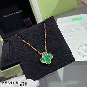 Fortok Van Cleef & Arpels Vintage Alhambra Necklace Green - 5