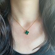 Fortok Van Cleef & Arpels Vintage Alhambra Necklace Green - 4