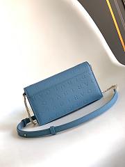 Fortok Bvlgari Logo Chain Wallet in Blue 19 X 10.5 X 4.5cm - 5