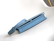 Fortok Bvlgari Logo Chain Wallet in Blue 19 X 10.5 X 4.5cm - 2