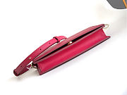 Fortok Bvlgari Logo Chain Wallet in Rouge 19 X 10.5 X 4.5cm - 3