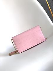 Fortok Bvlgari Logo Chain Wallet in Pink 19 X 10.5 X 4.5cm - 1