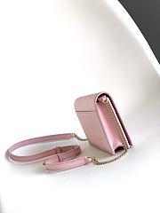 Fortok Bvlgari Logo Chain Wallet in Pink 19 X 10.5 X 4.5cm - 2