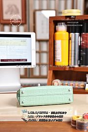 Fortok Hermes Mini Kelly Mint Green Matte Alligator 20 x 16 x 13cm - 5