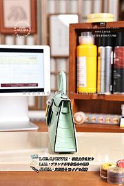 Fortok Hermes Mini Kelly Mint Green Matte Alligator 20 x 16 x 13cm - 6