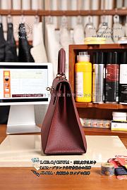 Fortok Hermes Kelly Rouge 28 x 10 x 22cm - 3