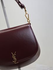 Fortok YSL Saint Laurent Voltaire Top Handle Bag Rouge 17.5×21×8cm - 6