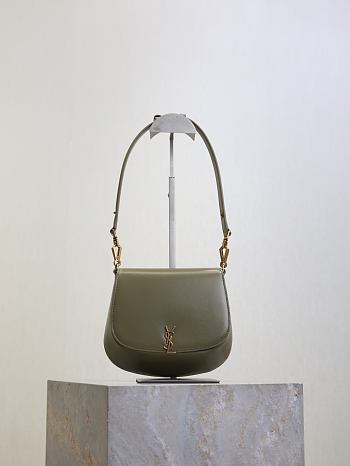 Fortok YSL Saint Laurent Voltaire Top Handle Bag Moss Green 17.5×21×8cm