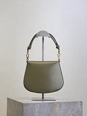 Fortok YSL Saint Laurent Voltaire Top Handle Bag Moss Green 17.5×21×8cm - 6