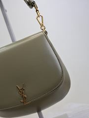 Fortok YSL Saint Laurent Voltaire Top Handle Bag Moss Green 17.5×21×8cm - 2
