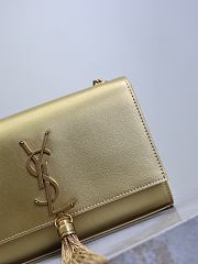Fortok YSL Saint Laurent Kate Small Tassel Shoulder Bag Gold 20x13.5x5.5cm - 5
