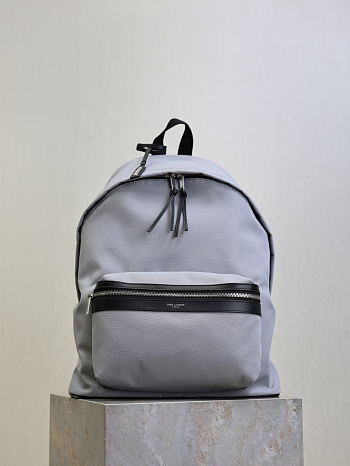 Fortok YSL Saint Laurent Backpack Gray 30x38x17cm 