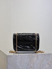 Fortok Saint Laurent Women's Niki Baby Shoulder Bag Black 18×12.5×5cm - 6