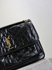 Fortok Saint Laurent Women's Niki Shoulder Bag Black 32x23x9cm  - 2