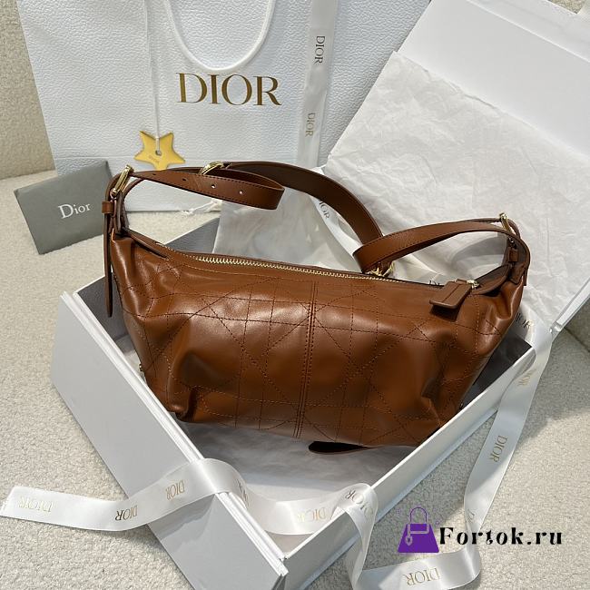 Fortok Christian Dior D-Journey Bag Brown 25.5*14.5*14cm  - 1