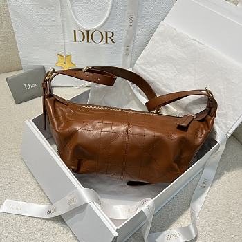 Fortok Christian Dior D-Journey Bag Brown 25.5*14.5*14cm 
