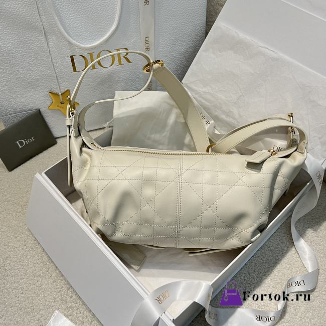 Fortok Christian Dior D-Journey Bag White 25.5*14.5*14cm  - 1