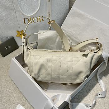 Fortok Christian Dior D-Journey Bag White 25.5*14.5*14cm 