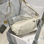 Fortok Christian Dior D-Journey Bag White 25.5*14.5*14cm  - 3