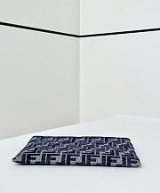 Fortok Fendi Diagonal Flat Pouch Blue 25x2x17.5cm - 4