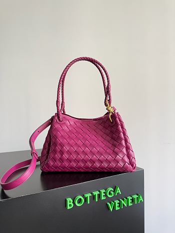 Fortok Woman Bottega Veneta Small Parachute Hot Pink 29.5*18.5*17.5cm